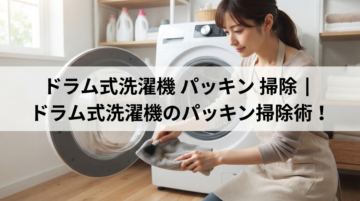 ドラム式洗濯機 パッキン 掃除｜ドラム式洗濯機のパッキン掃除術！
