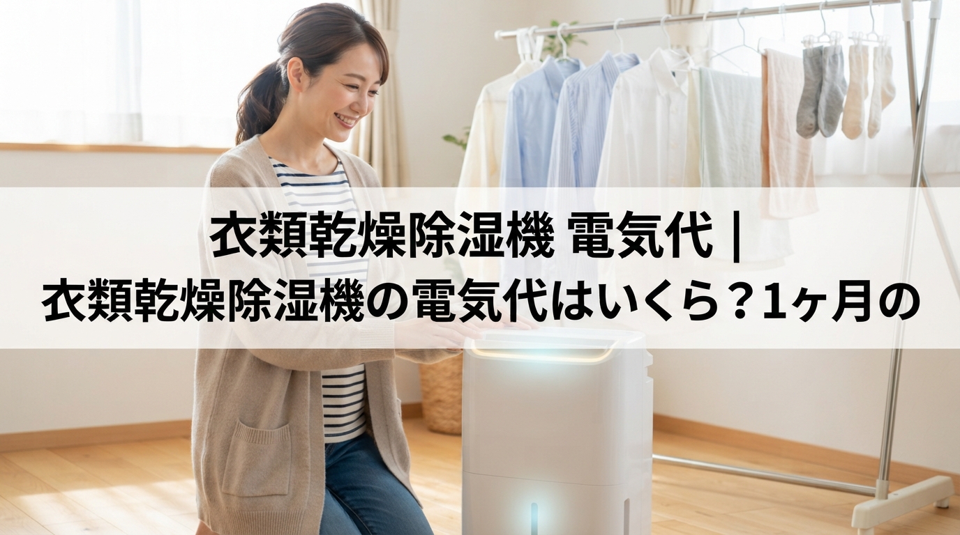 衣類乾燥除湿機 電気代｜衣類乾燥除湿機の電気代はいくら？1ヶ月の