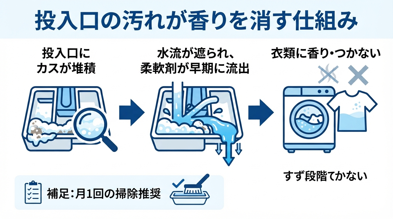 柔軟剤 香りがしない|柔軟剤の香りがしない原因は?乾くと消える理のインフォグラフィック1