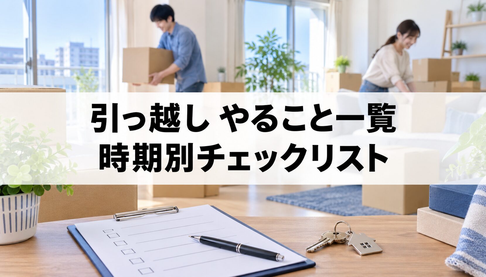 引っ越しの時期別やることチェックリスト