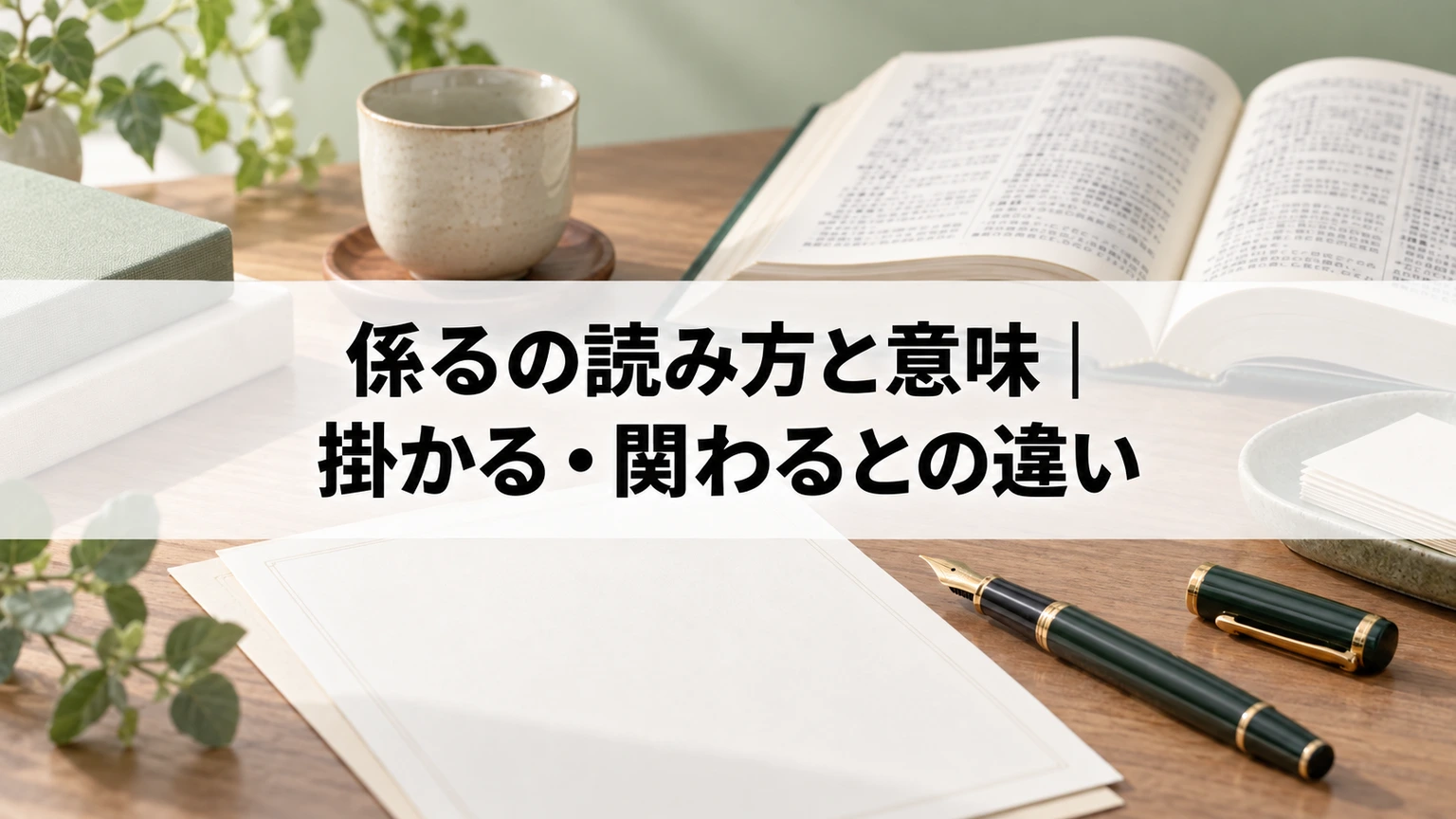 係るの意味と文書の言い換えを学ぶ机