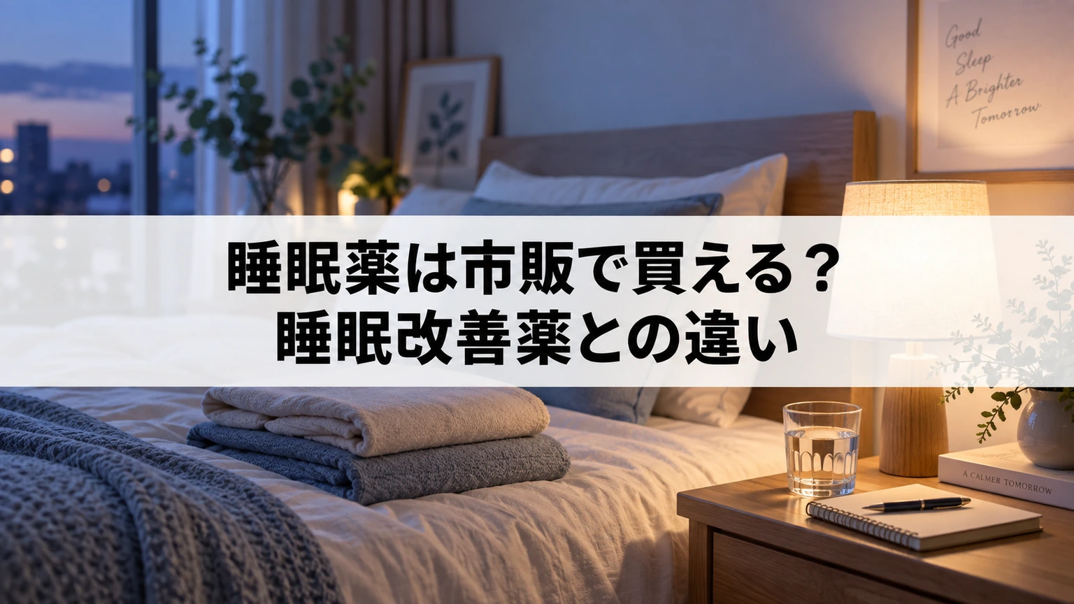 眠りと相談について考える落ち着いた寝室
