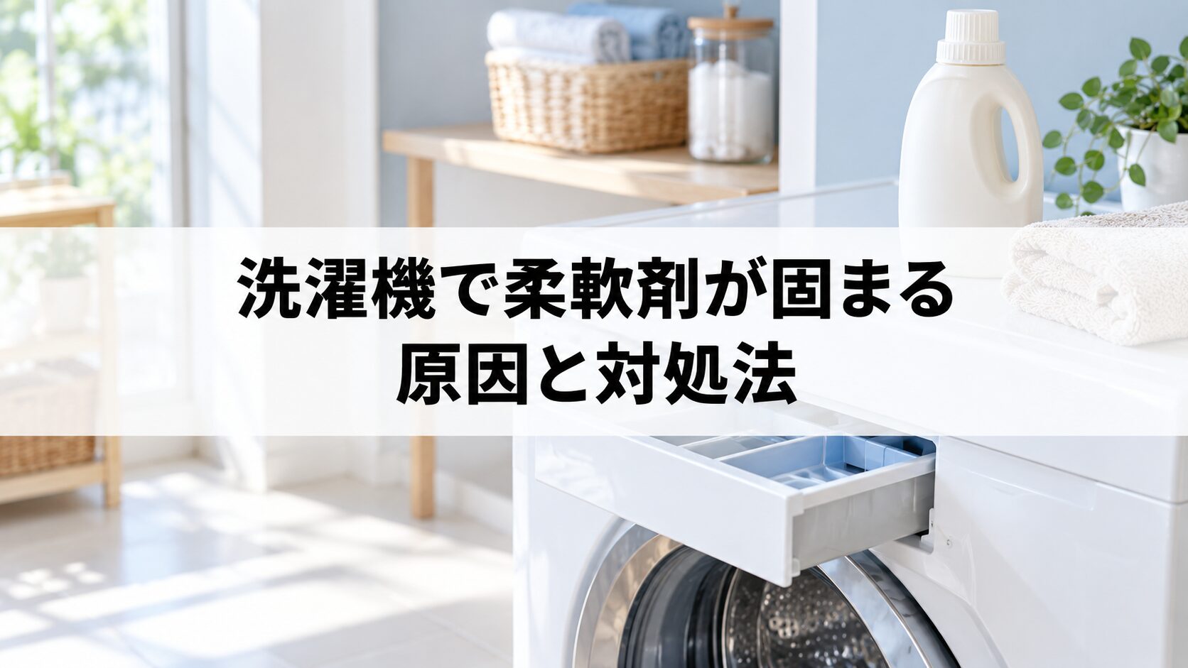 洗濯機で柔軟剤が固まる原因と対処法