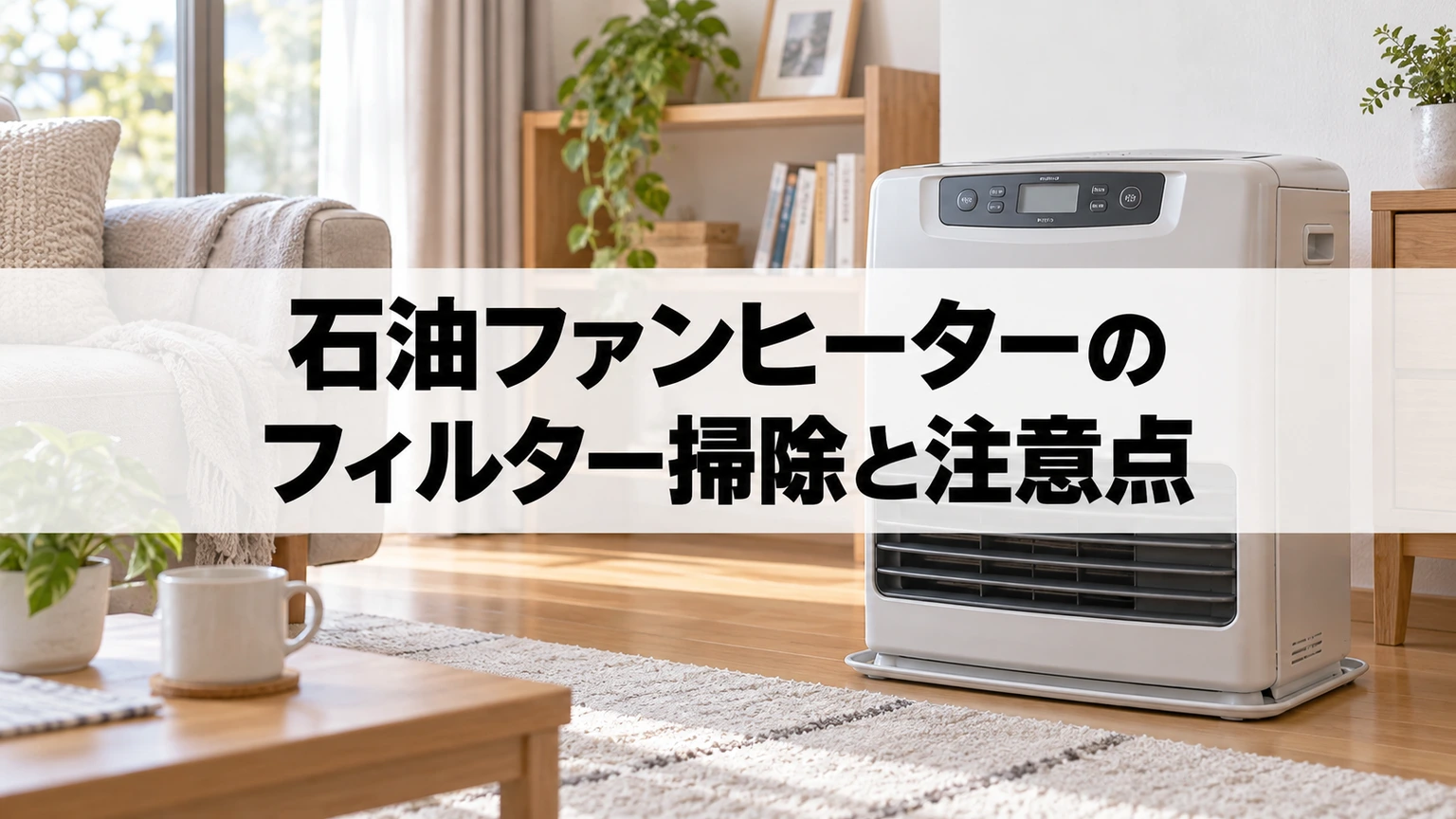 石油ファンヒーターのフィルター掃除と注意点のイメージ画像