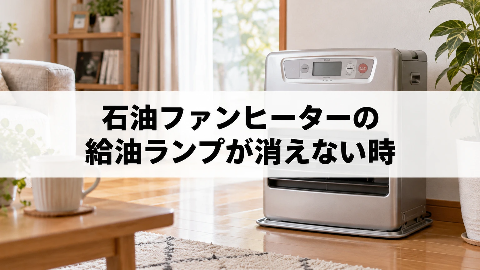石油ファンヒーターの給油ランプが消えない時のイメージ画像