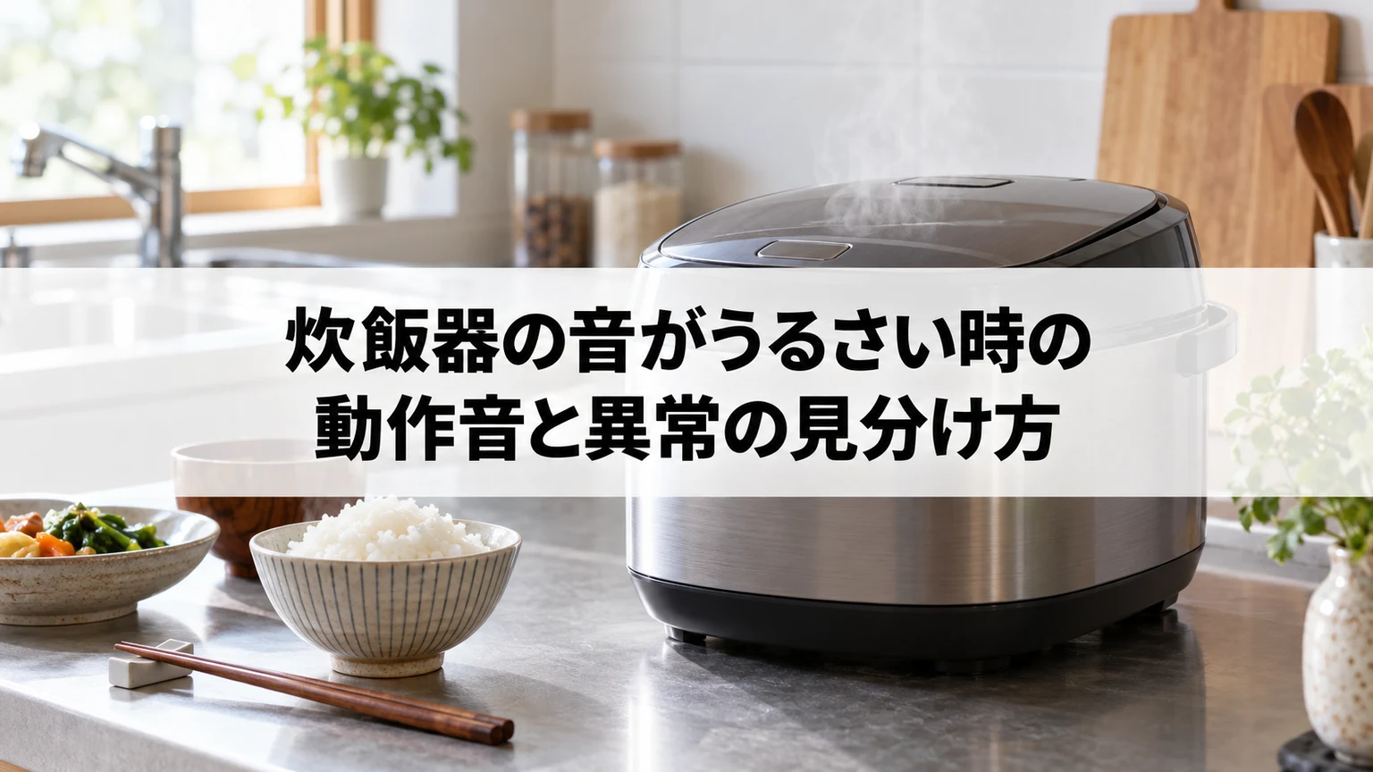 炊飯器の音がうるさい時の動作音と異常の見分け方に関連する炊飯器の確認場面