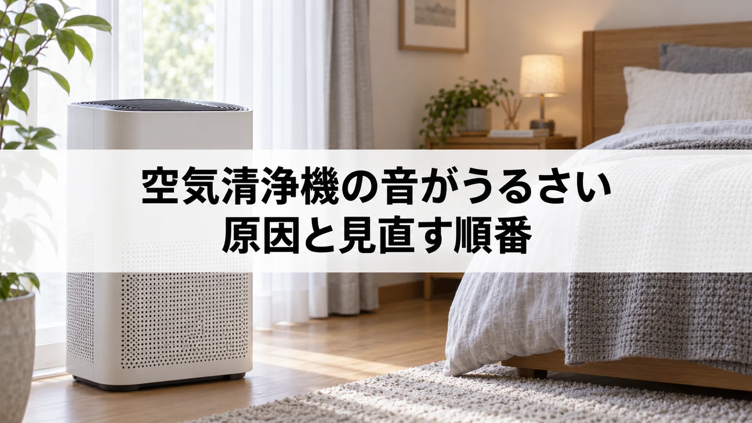 空気清浄機の音がうるさい原因と見直す順番に関連する空気清浄機の確認場面