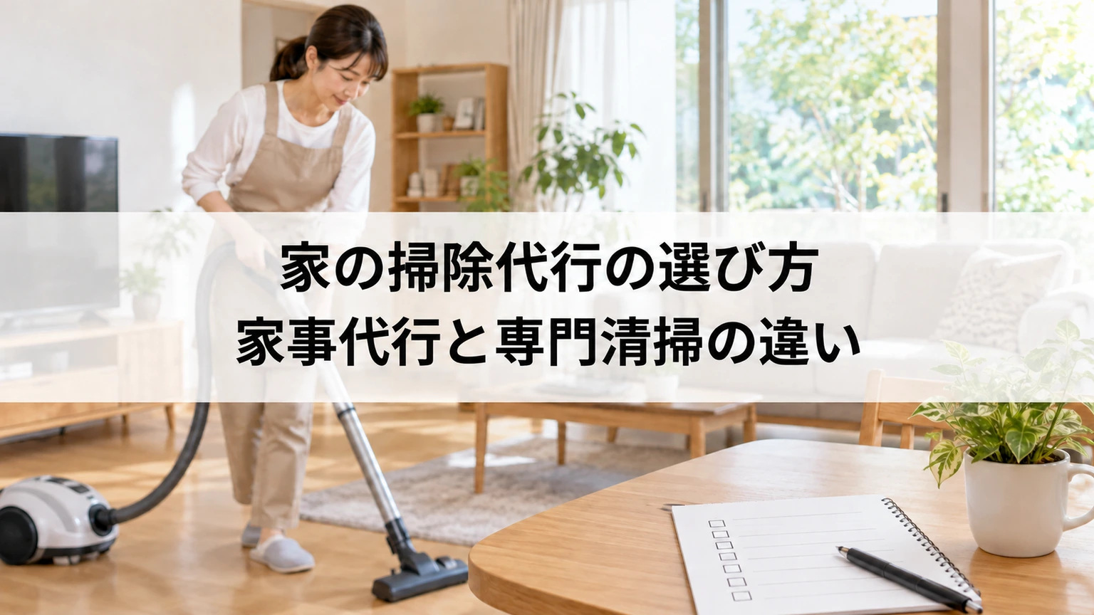 掃除道具と家事代行へ伝える優先順位のメモ