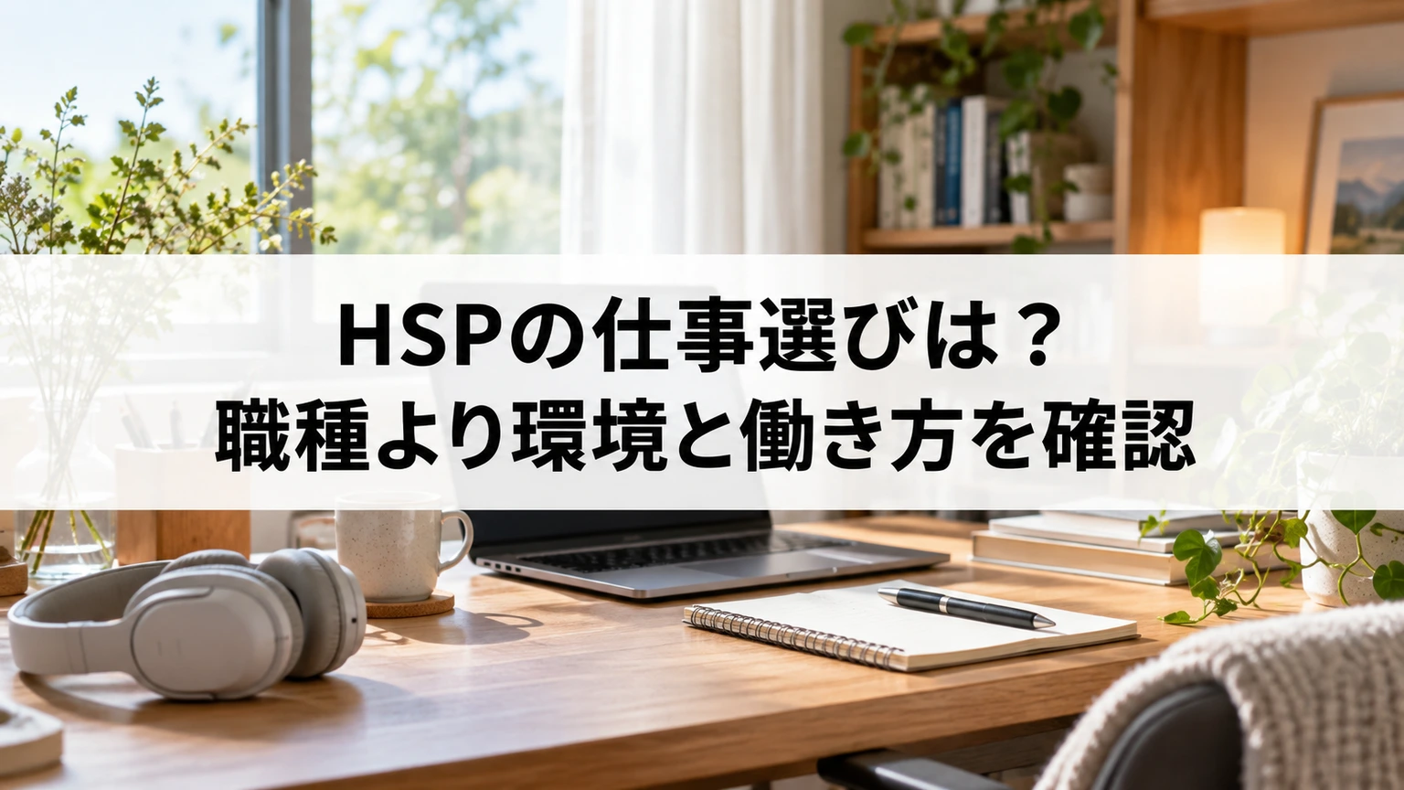 仕事の音や人との関わり、作業条件を整理して相談するイメージ