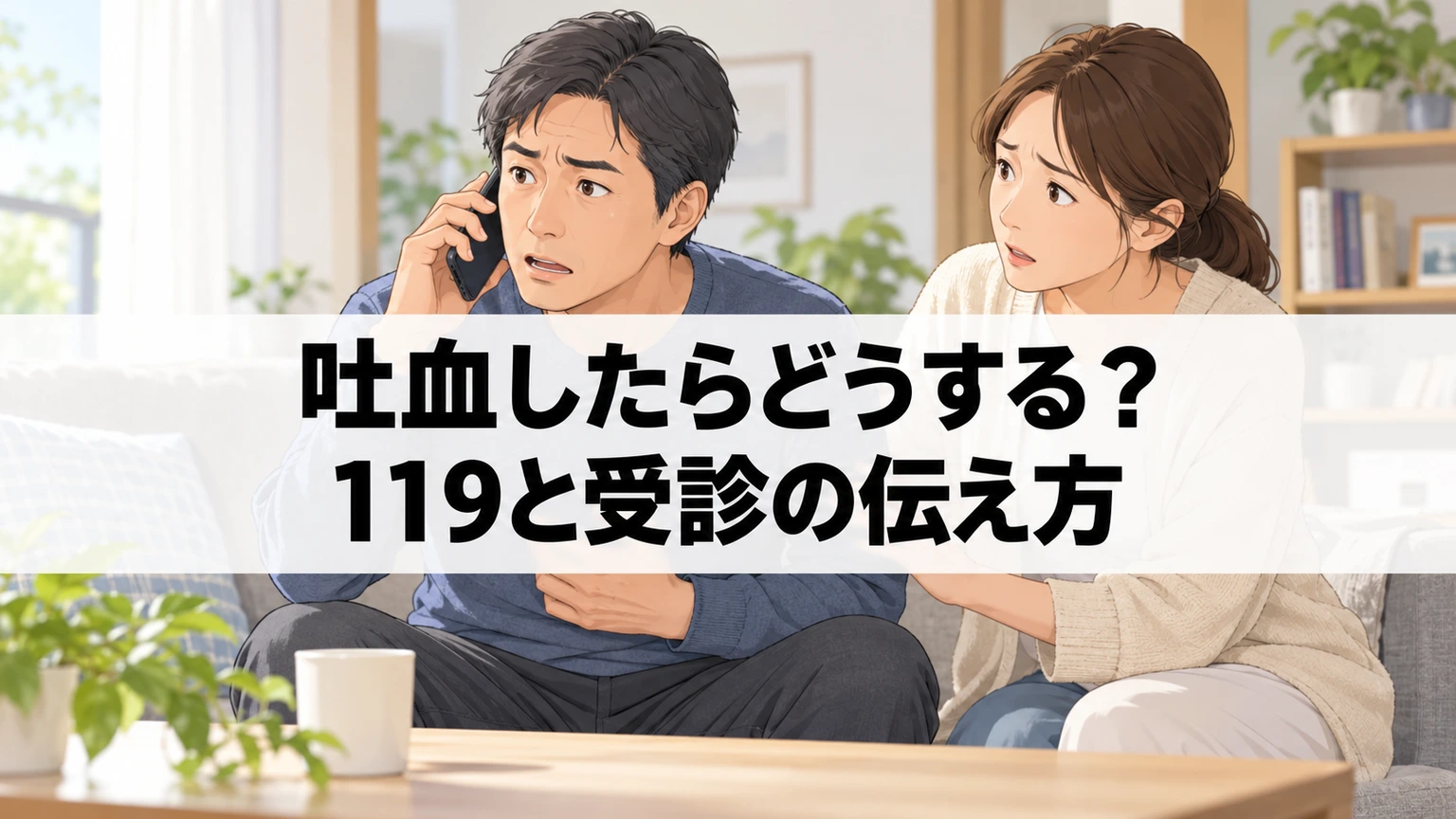 吐血のポイントを示す記事タイトル画像