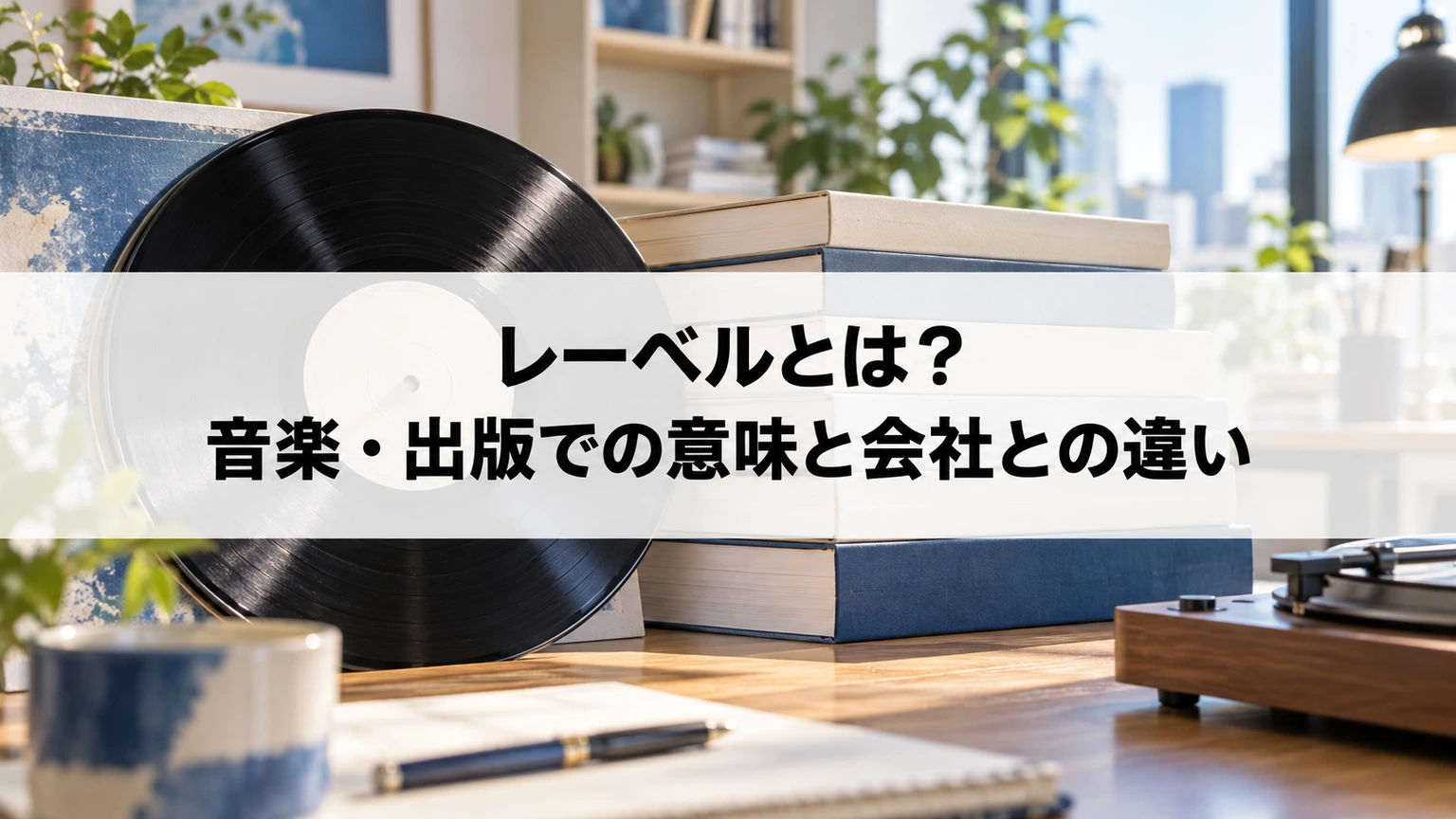 音楽レーベルと会社・事務所の関係を整理するイメージ