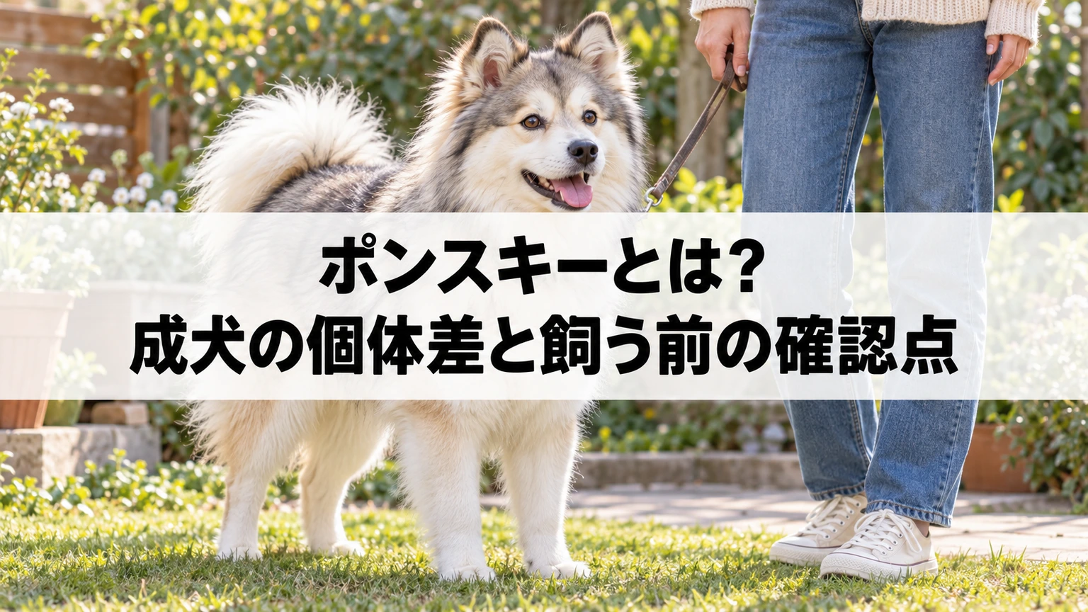 ポンスキーの個体差と飼育環境を考えるためのイメージ