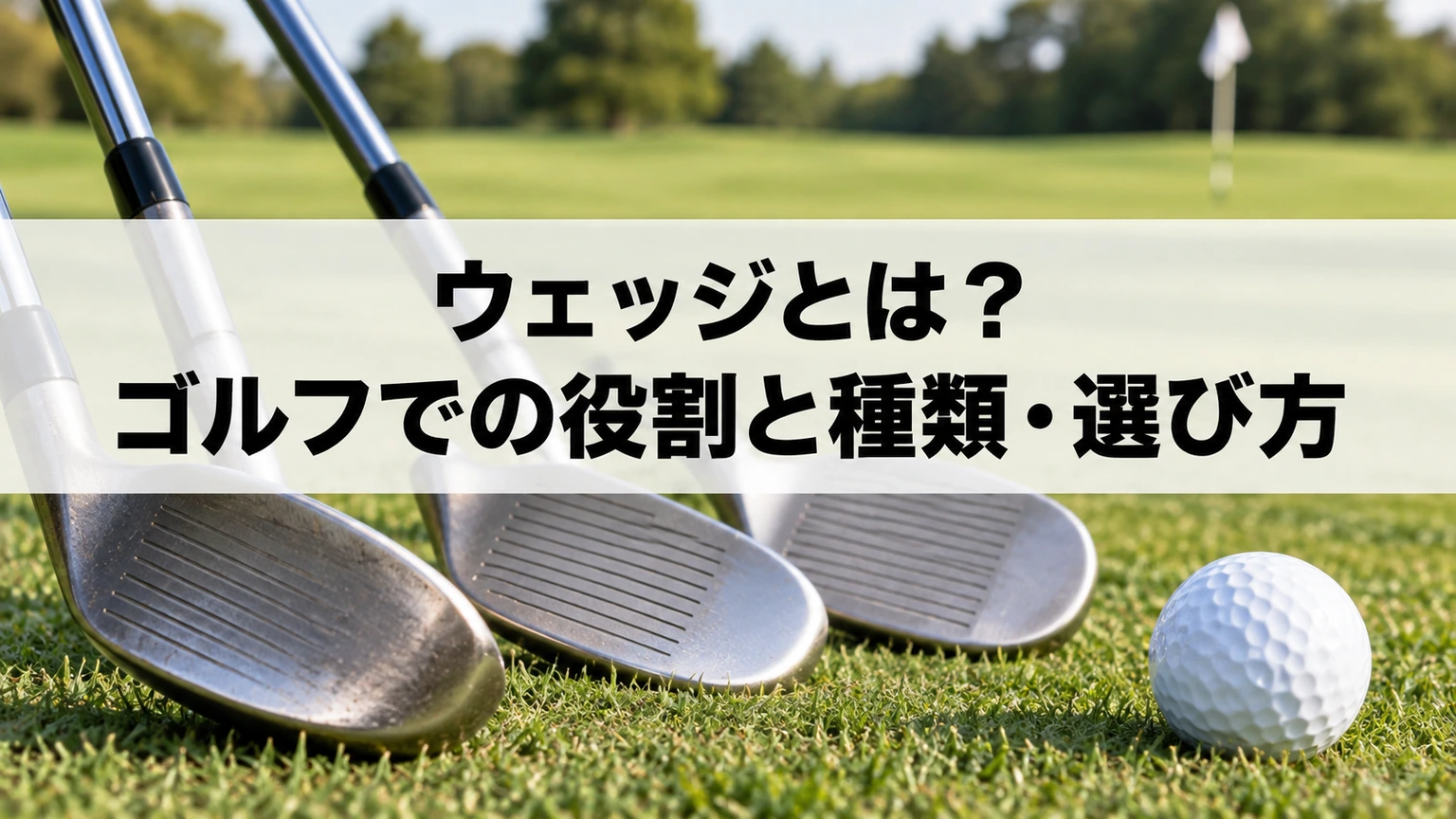 ウェッジとは？ゴルフでの役割と種類・選び方の要点を表すイメージ