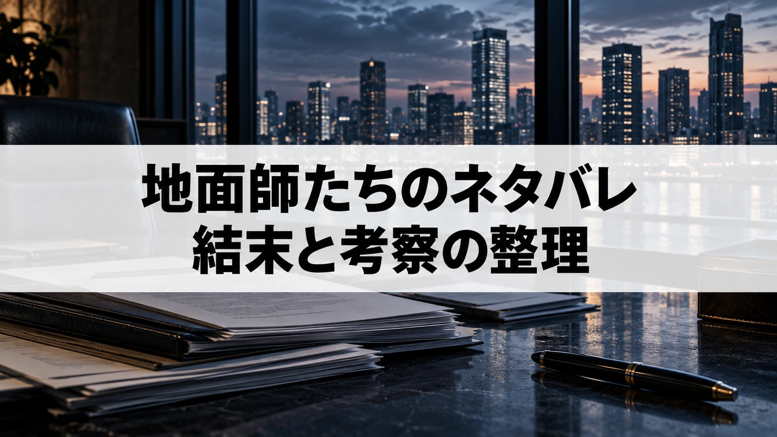 都市の土地取引と謎を連想する人物のいない背景