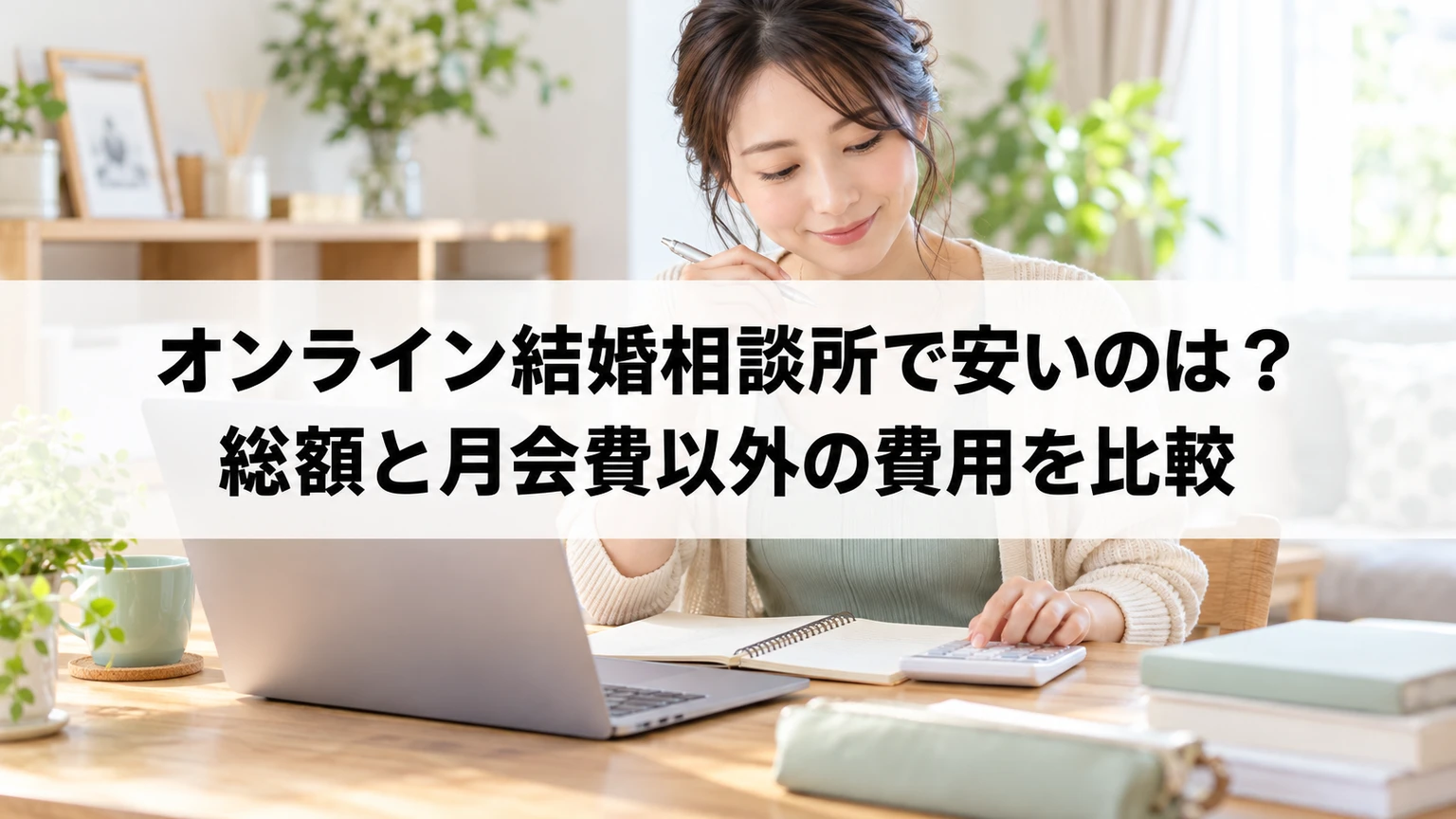 自宅で結婚相談所の支払予定を整理する人