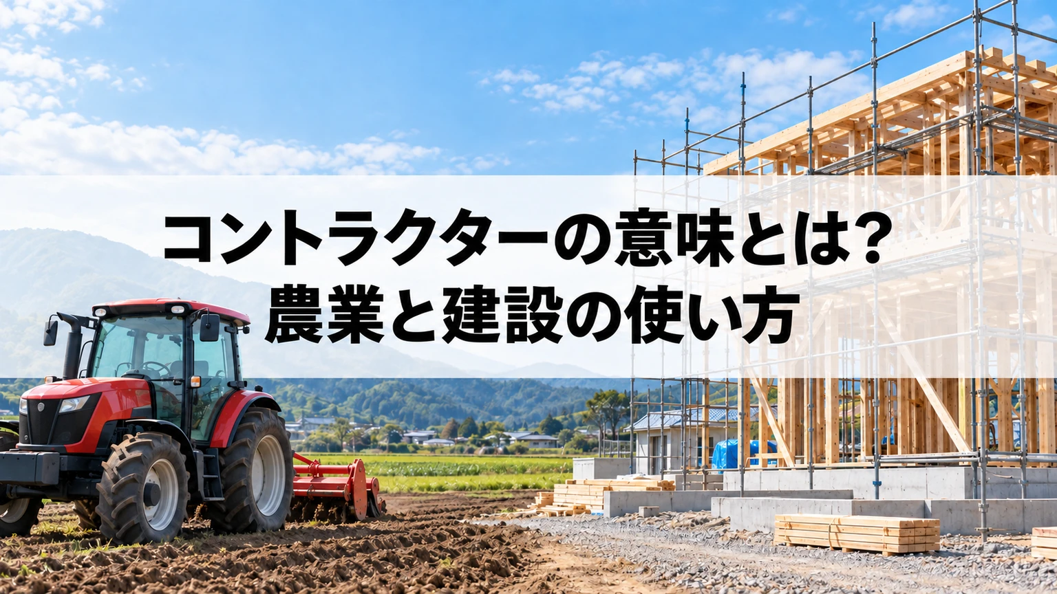 農作業を依頼する側と請け負う組織の関係を示すイメージ