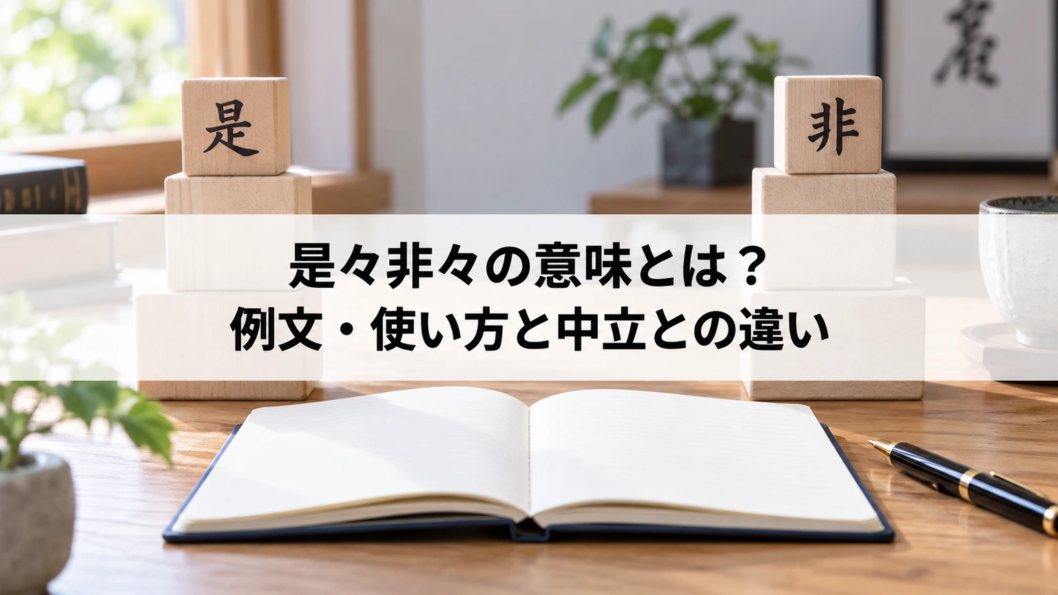 是々非々の意味を学ぶノート