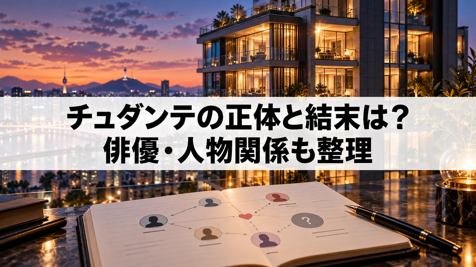 ペントハウスの登場人物の名前と正体を整理するイメージ