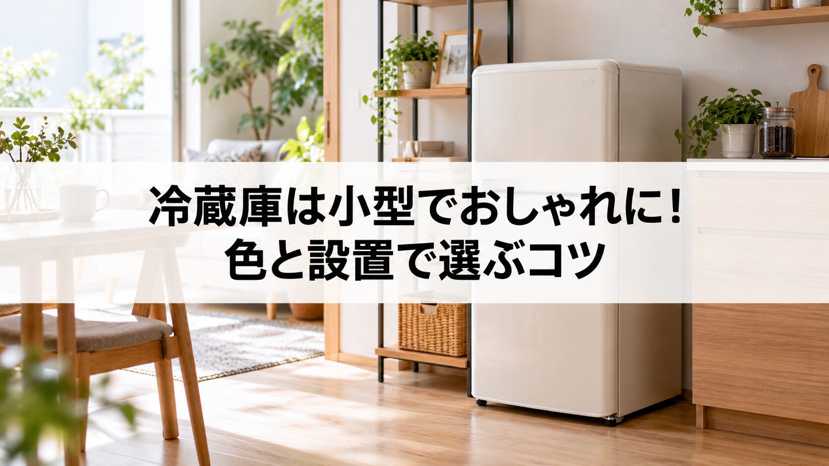 冷蔵庫は小型でおしゃれに！色と設置で選ぶコツ