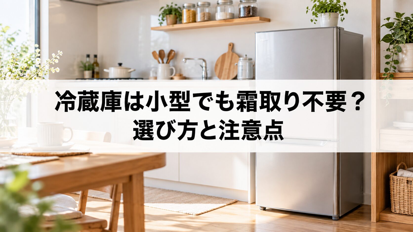 冷蔵庫は小型でも霜取り不要？選び方と注意点