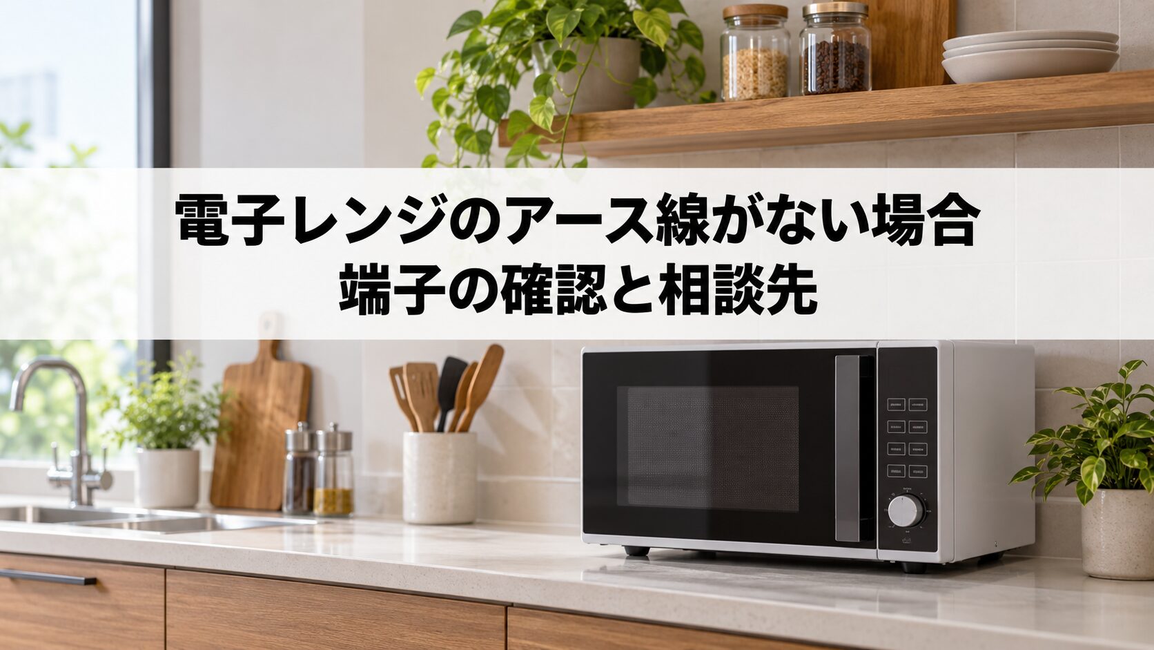 電子レンジのアース線がない場合の端子確認と相談先